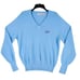 Vtg 60s Dache' Los Angeles Dodgers Knit Sweater Mens L Blue V-neck Soft Orlon LS