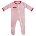 NWT Kyte Crimson Stripe Footsie
