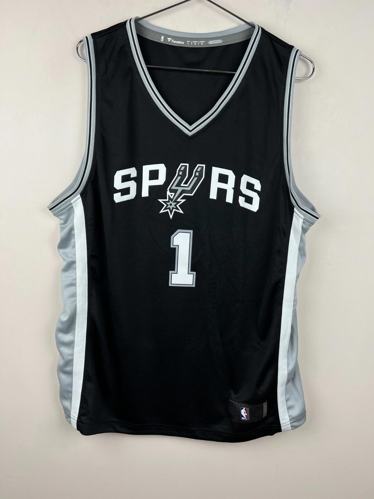 Victor Wembanyama San Antonio Spurs #1 Jersey Fanatics NBA Black Icon Mens Sz L
