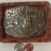Vintage Metal Belt Buckle, Brass, Fort Reno, Darlington, Nice Design