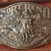 Vintage Metal Belt Buckle, Brass, Fort Reno, Darlington, Nice Design