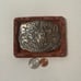Vintage Metal Belt Buckle, Brass, Fort Reno, Darlington, Nice Design