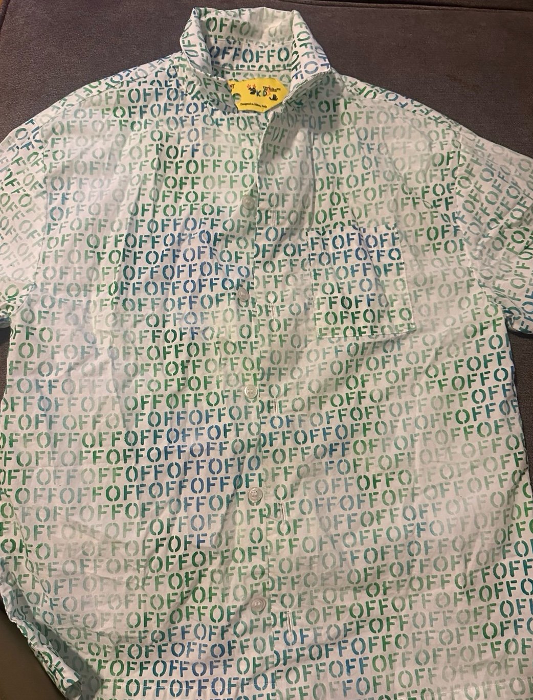 Boys Off-White Brand Shirt: Size 10 Y