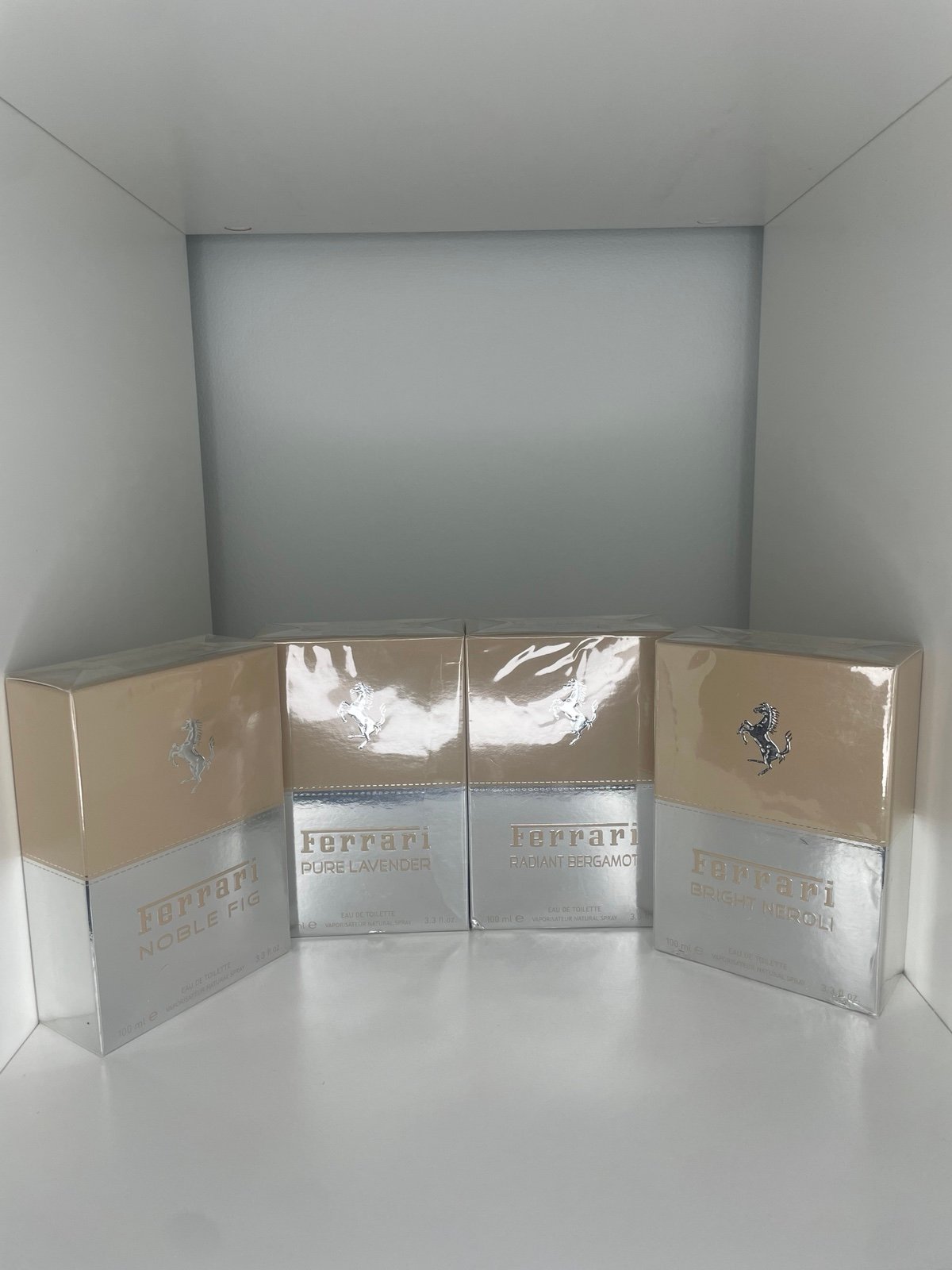 Ferrari Bright Neroli, Radiant Bergamot, Noble Fig, and Pure Lavender Set 100ml