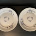 Vintage WALBRZYCH POLAND EMBOSSED VIOLET DINNERWARE SERVICE FOR 4