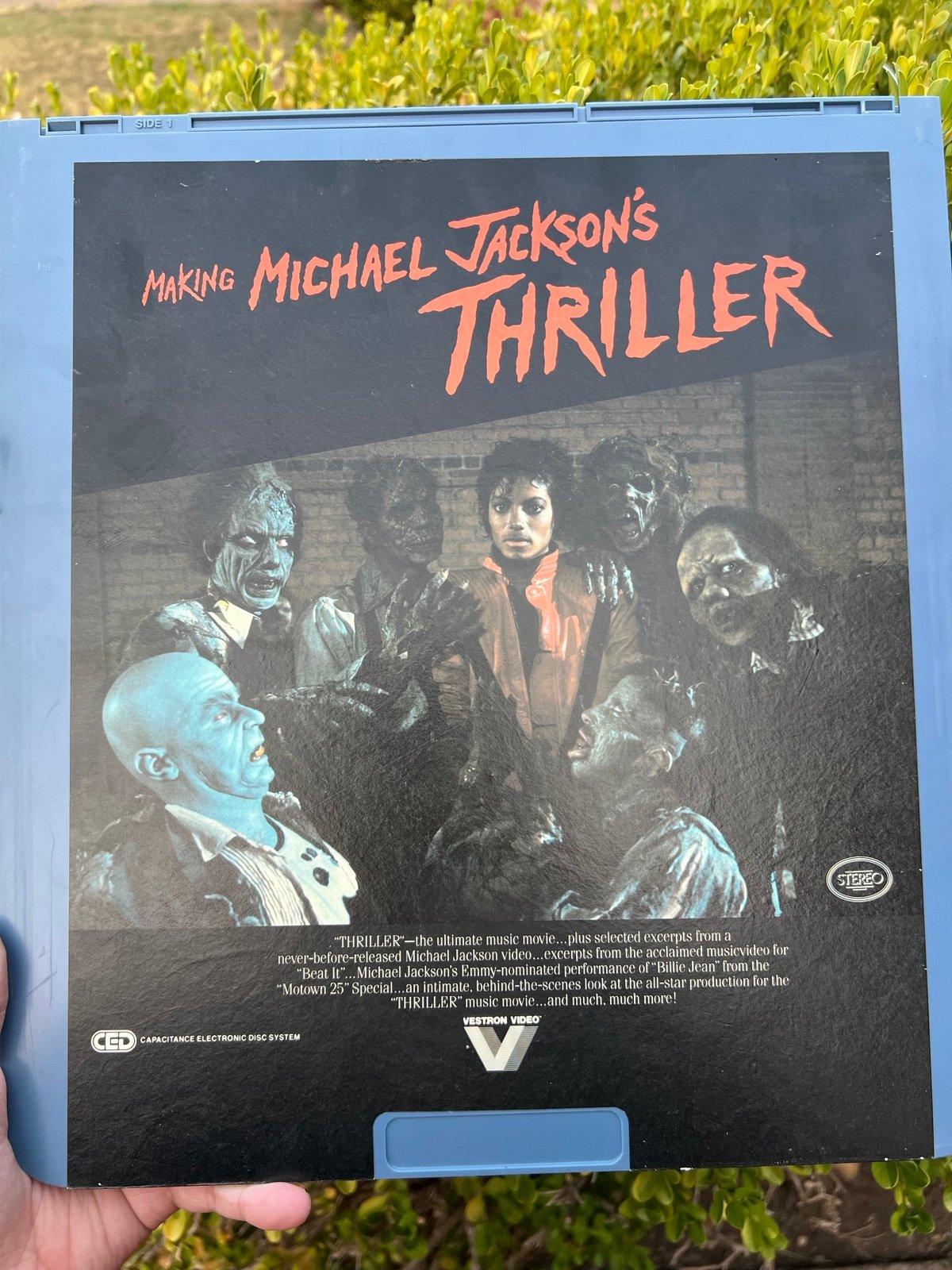 MAKING OF MICHAEL JACKSON THRILLER CED VINYL