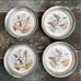 Drink Coasters Revere vintage silver pewter metal barware ducks lodge country