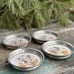 Drink Coasters Revere vintage silver pewter metal barware ducks lodge country