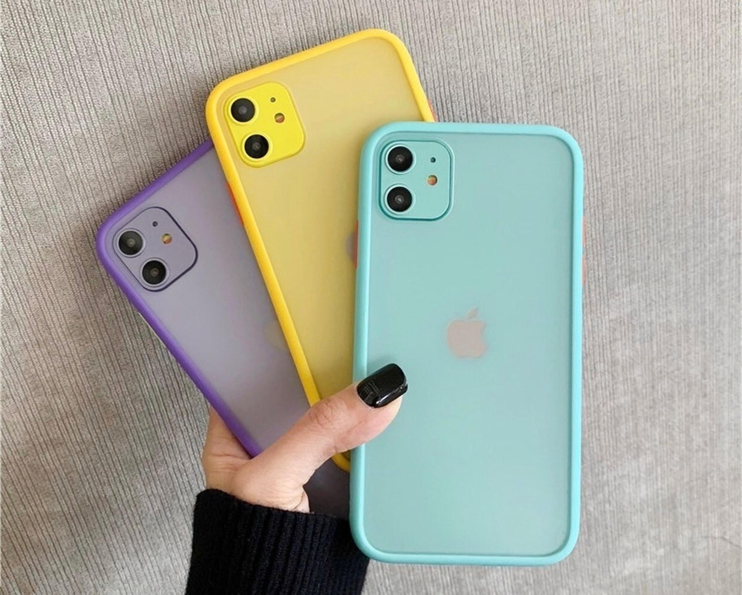 Teal Hybrid Case For iPhone