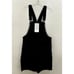 Wildfang Essential Overall Stretch Cotton Shorts Overalls Black Size XL