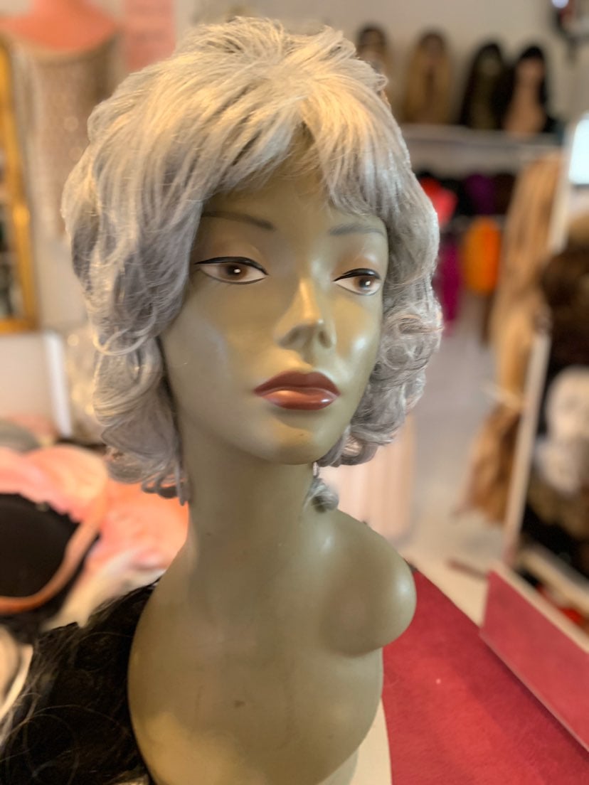 Grey wig