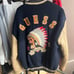 GUESS Navy/Beige Stadium Jacket
