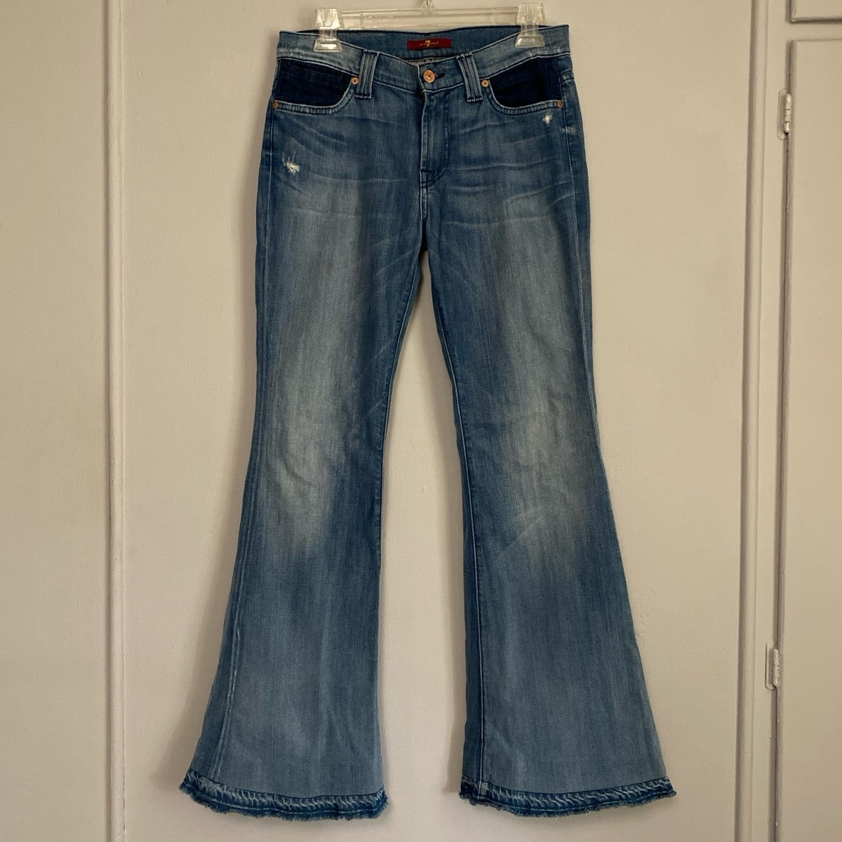 Bundle 7 FOR ALL MANKIND Flare Jeans 28/TRUE RELIGION Joey Twisted Seam Jeans 28