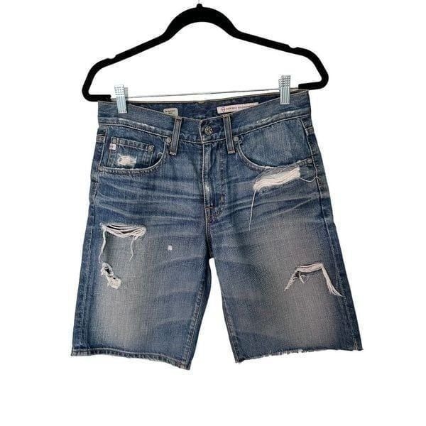 AG Adriano Goldschmeid Ex-Boyfriend Short Light Wash Stretch size 26 R