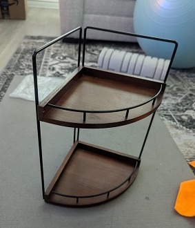 New 2-Tier Corner Bathroom Counter Organizer,Vanity Organizer,Counter