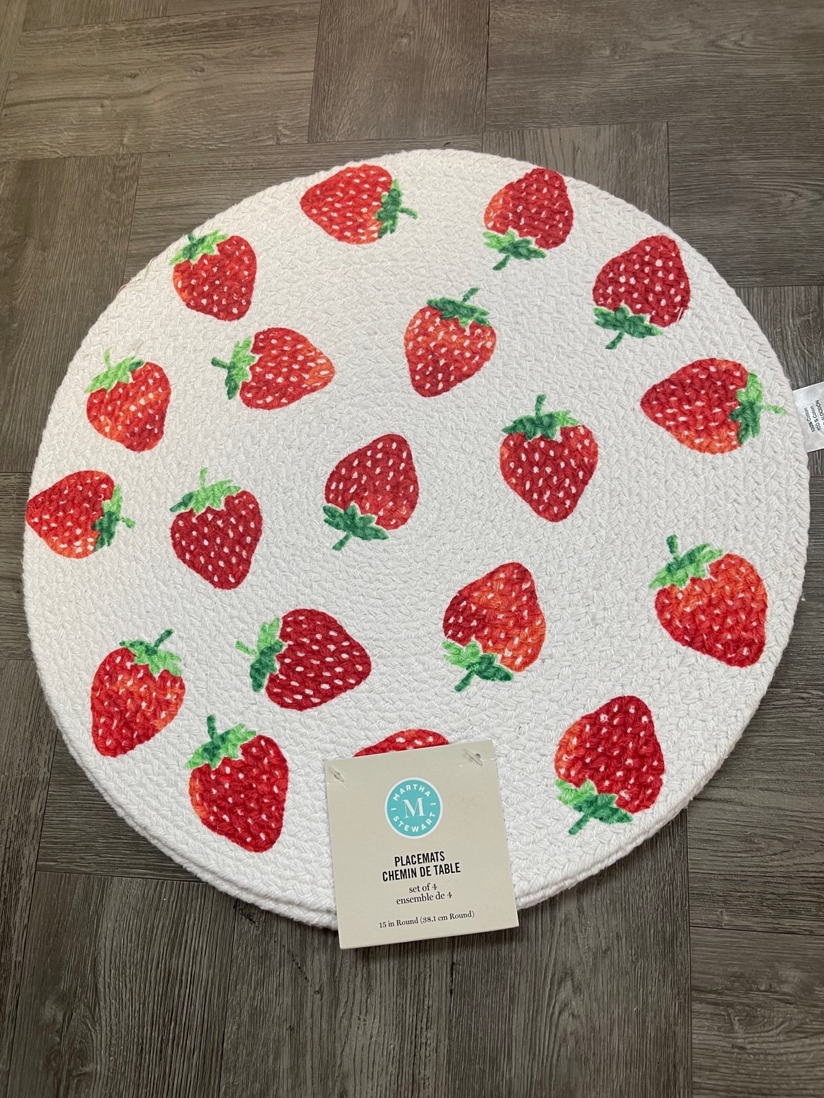 Martha Stewart Strawberry Print Placemats