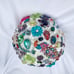 Multi color Bridal bouquet sparkly peacock rhinestone bedazzled One of kind