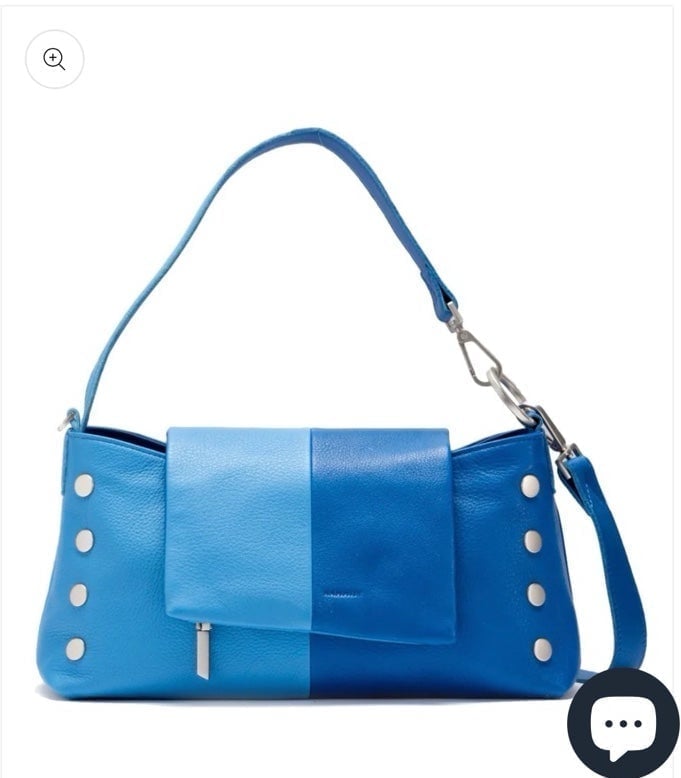 NEW HAMMITT VIP Satchel Leather Oasis Blue Shoulder Crossbody Bag