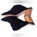 Bernardo Finley Suede Knot Wood Block Heel Mules Black