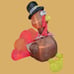Gemmy Airblown Inflatable Turkey Thanksgiving Decoration 6 Feet Tall