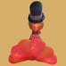 Gemmy Airblown Inflatable Turkey Thanksgiving Decoration 6 Feet Tall