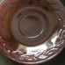 Vintage Fire King Peach Luster Saucer 5 3/4 Laurel Leaf Design Lot Of 6