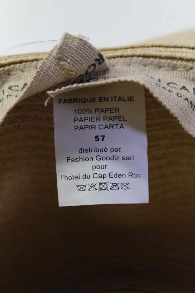 Hotel Du Cap Eden Roc Womens Embroidered Straw Beach Hat