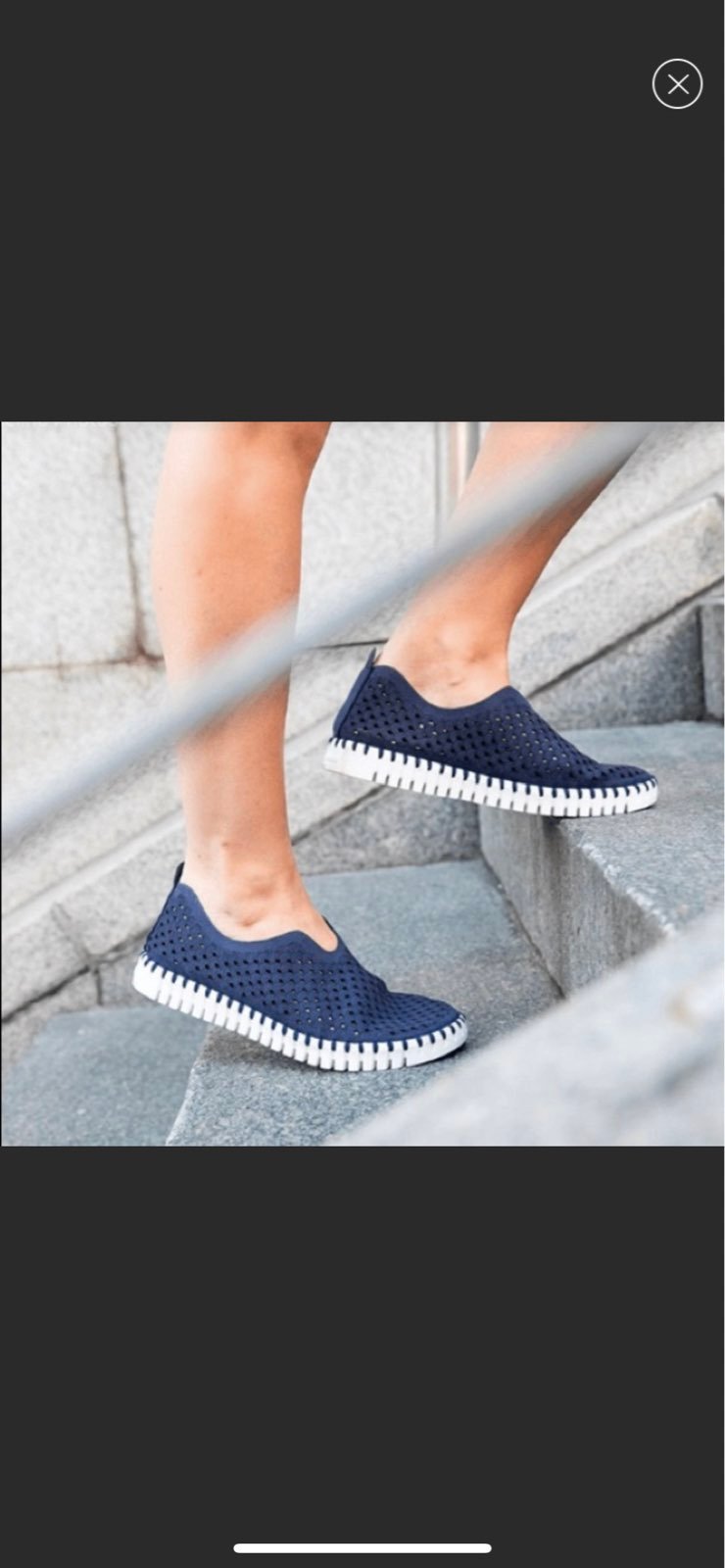 Ilse Jacobsen Tulip slip on perforated shoes 41