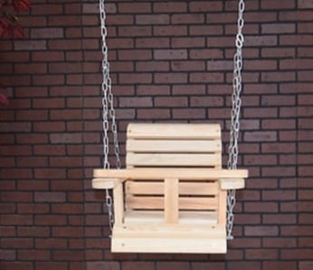 Louisiana Cypress Roll Style Baby Swing