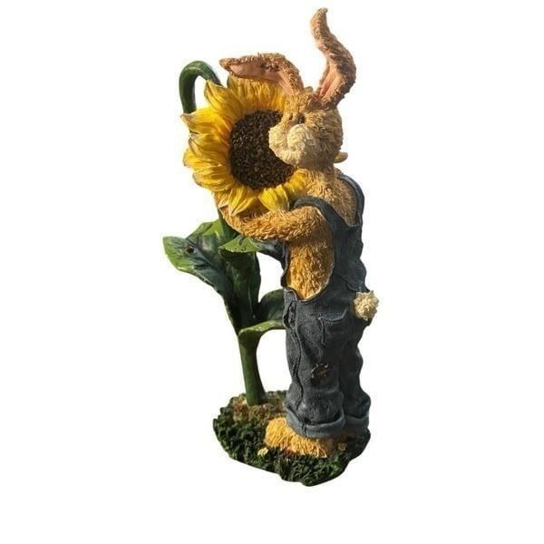 2004 Boyds Bears Critter & Co Hopsalot Sunny Bunny Sunflower Easter Figurine New
