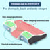 Derila Memory Support Foam Pillow is the perfect for side, back, stomach sleeper