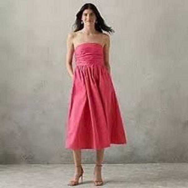 NWT Prabal Gurung for JCPenney Plus Sleeveless Midi Fit+Flare Dress