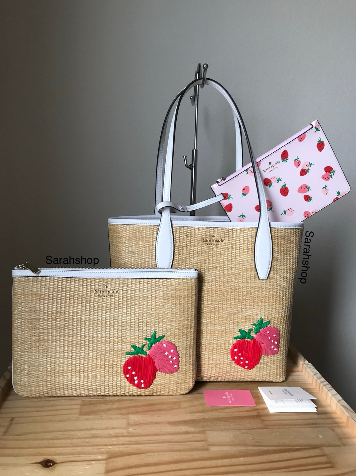 Kate Spade Picnic in the park small tote set