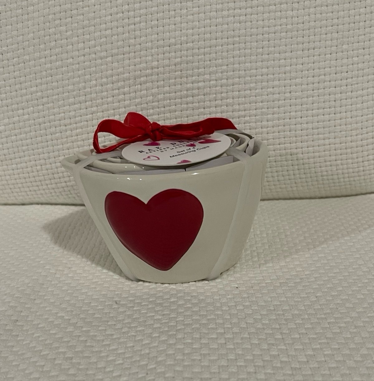 Rae Dunn Valentine’s Heart Measuring Cups, Set of 4