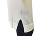 Theory V-Neck Cardigan Cotton Blend in Parchment Lightweight sz Medium
