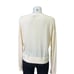 Theory V-Neck Cardigan Cotton Blend in Parchment Lightweight sz Medium