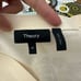 Theory V-Neck Cardigan Cotton Blend in Parchment Lightweight sz Medium