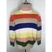Anthropologie Gloria Striped Turtleneck Sweater Rainbow Chunky Knit Sz Small