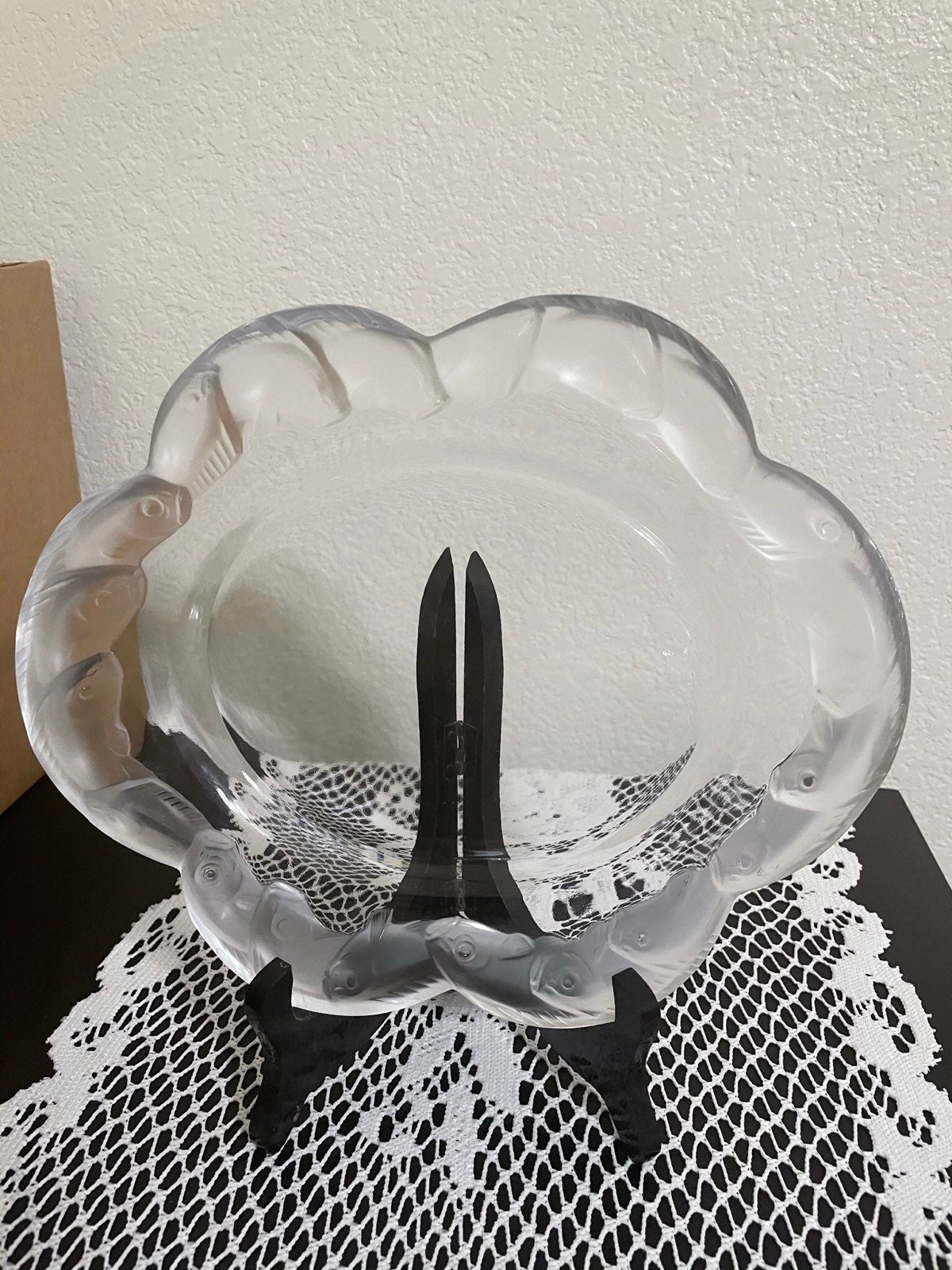 Lalique crystal art plate