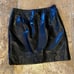 Vintage MAXIMA Women Black Leather Short Skirt Size 6-Fit like XS/S