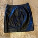 Vintage MAXIMA Women Black Leather Short Skirt Size 6-Fit like XS/S