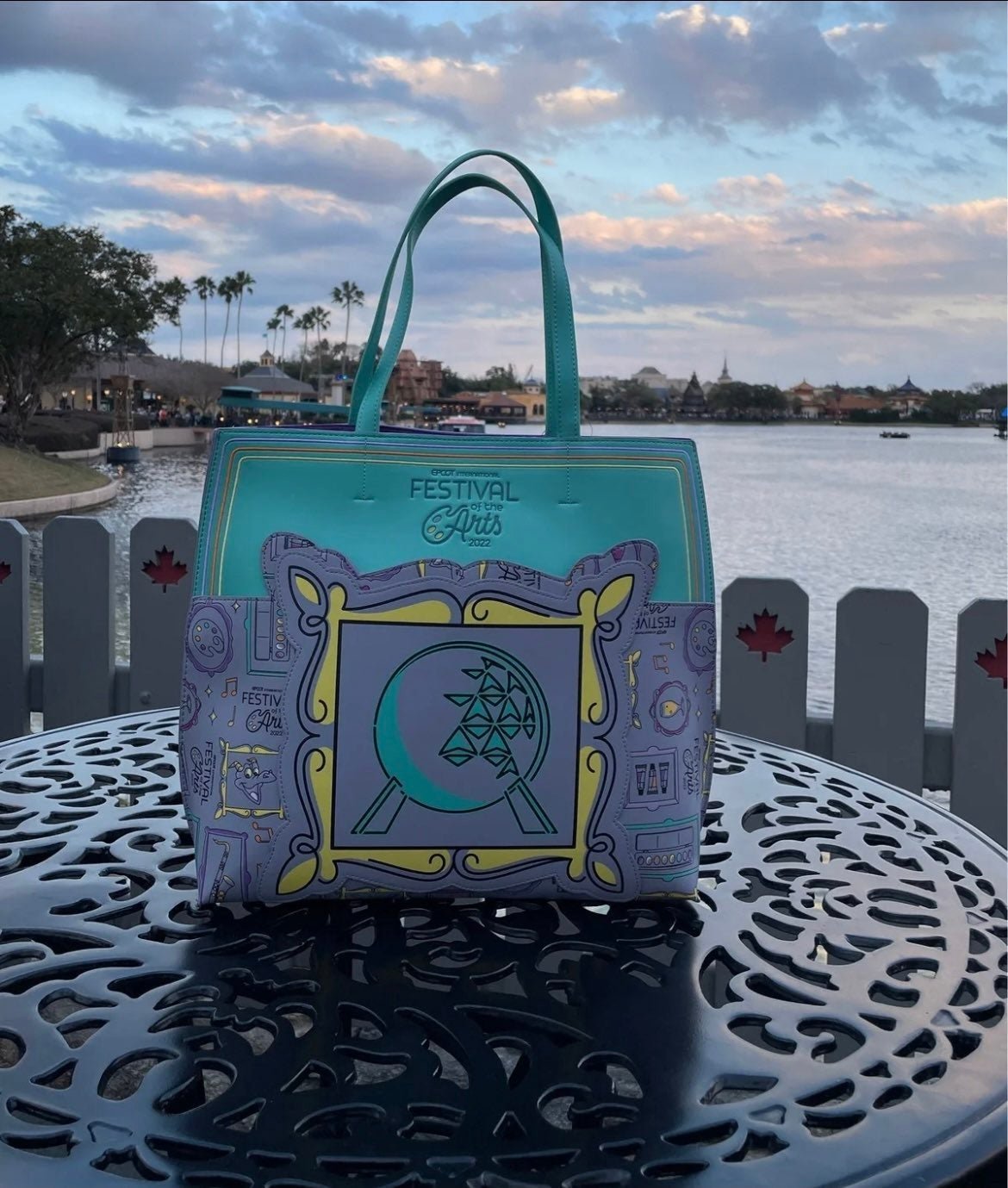 Loungefly Disney Parks Festival of the Arts Tote