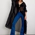 FREE PEOPLE Penny dark wash blue jean pull on bell bottom flare leg jeans sz 26