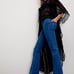 FREE PEOPLE Penny dark wash blue jean pull on bell bottom flare leg jeans sz 26