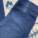 FREE PEOPLE Penny dark wash blue jean pull on bell bottom flare leg jeans sz 26