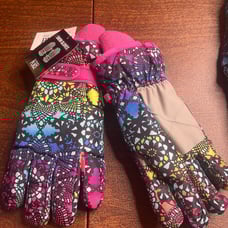 NWT 4 7 5 6 stained glass rainbow pride gloves childrens place s m winter school