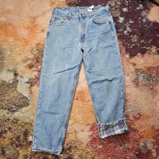 Vintage 90s Carhartt Flannel Lined Jeans B21FST Made in USA