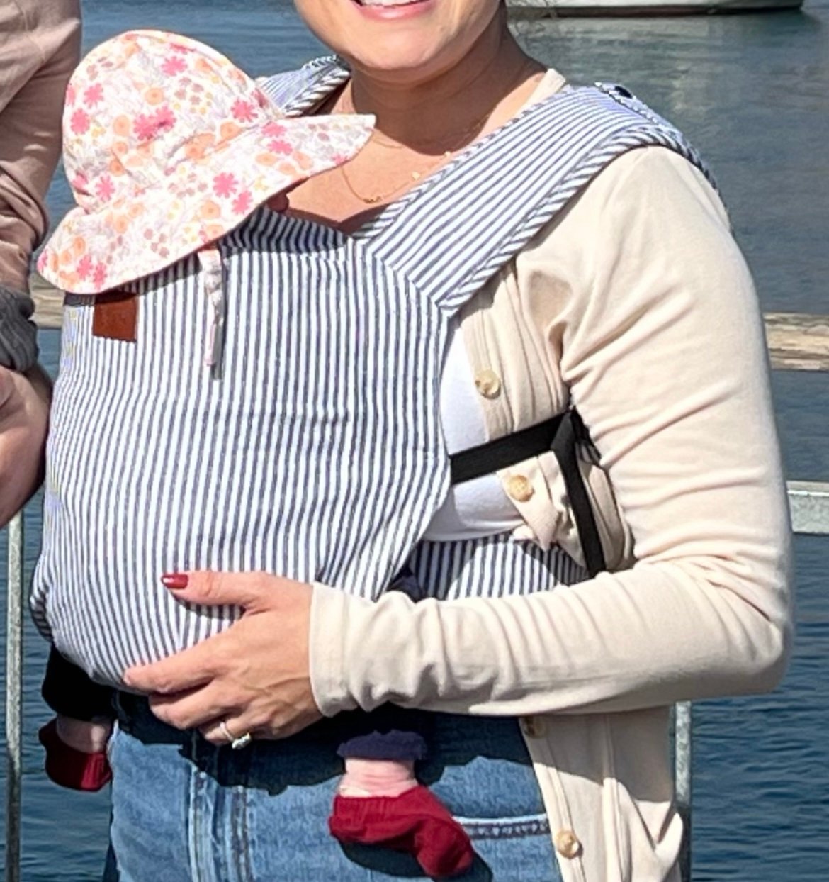 Happy Baby carrier OG vertical sea stripe rare pattern