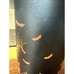 Halloween Graveyard Glass Candle Holder 8” Tall 6” Wide