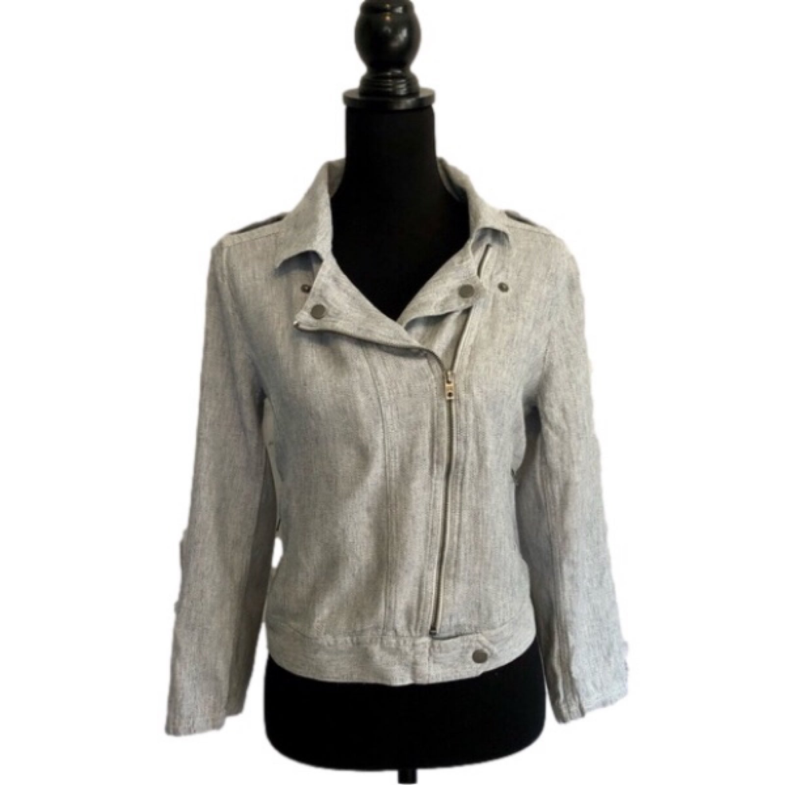Medium Linen Blue Loft Jacket